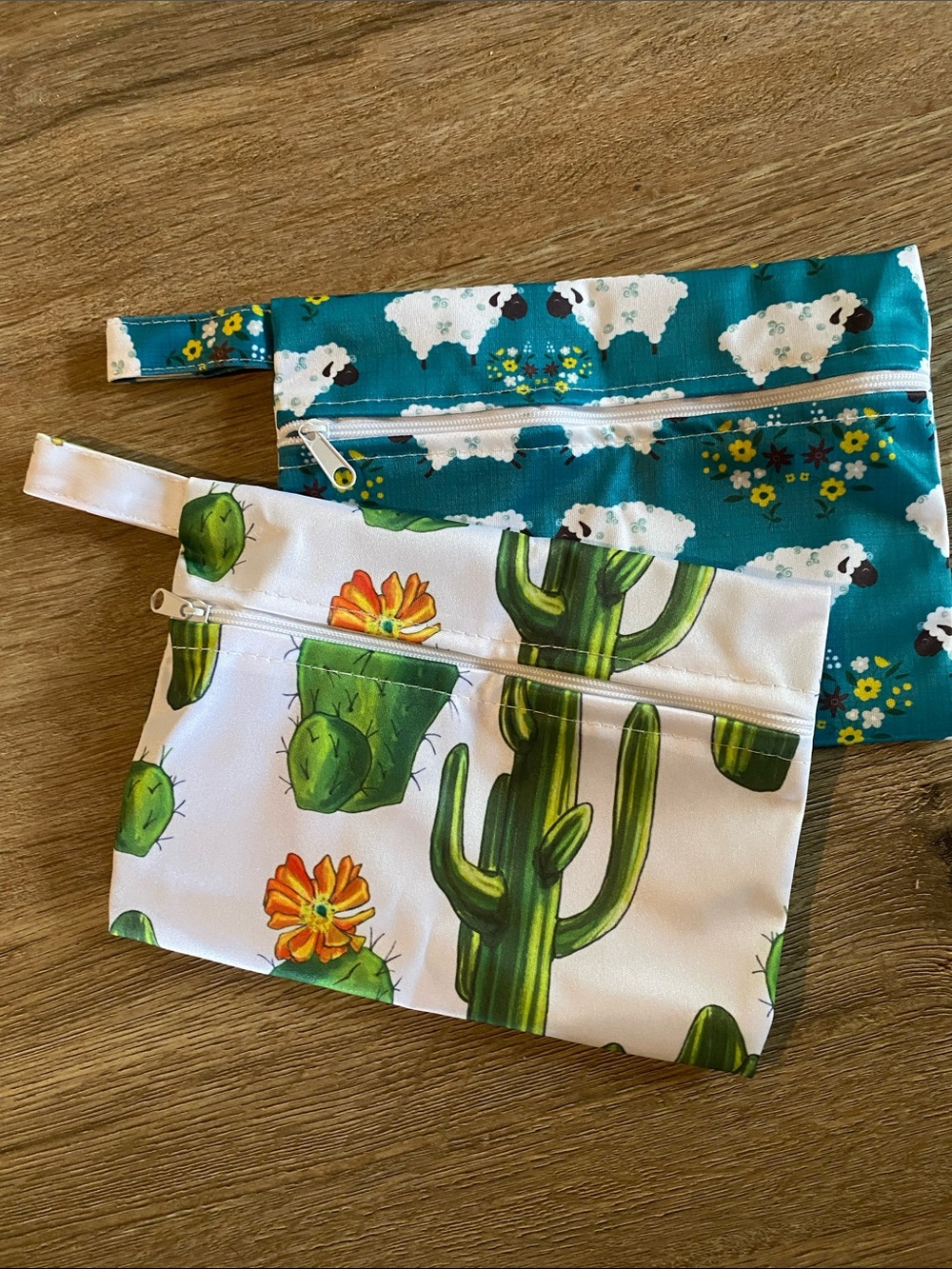Small wet dry bags NEW 7.5x5.5 sheep cactus